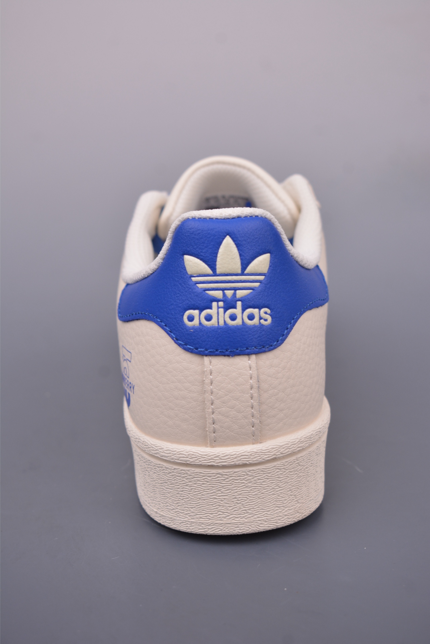 Burberry x Adidas Originals Superstar sneakers Off-white and blue AD0002