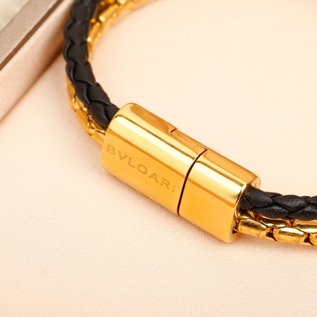 Bulgari snake head double bracelet