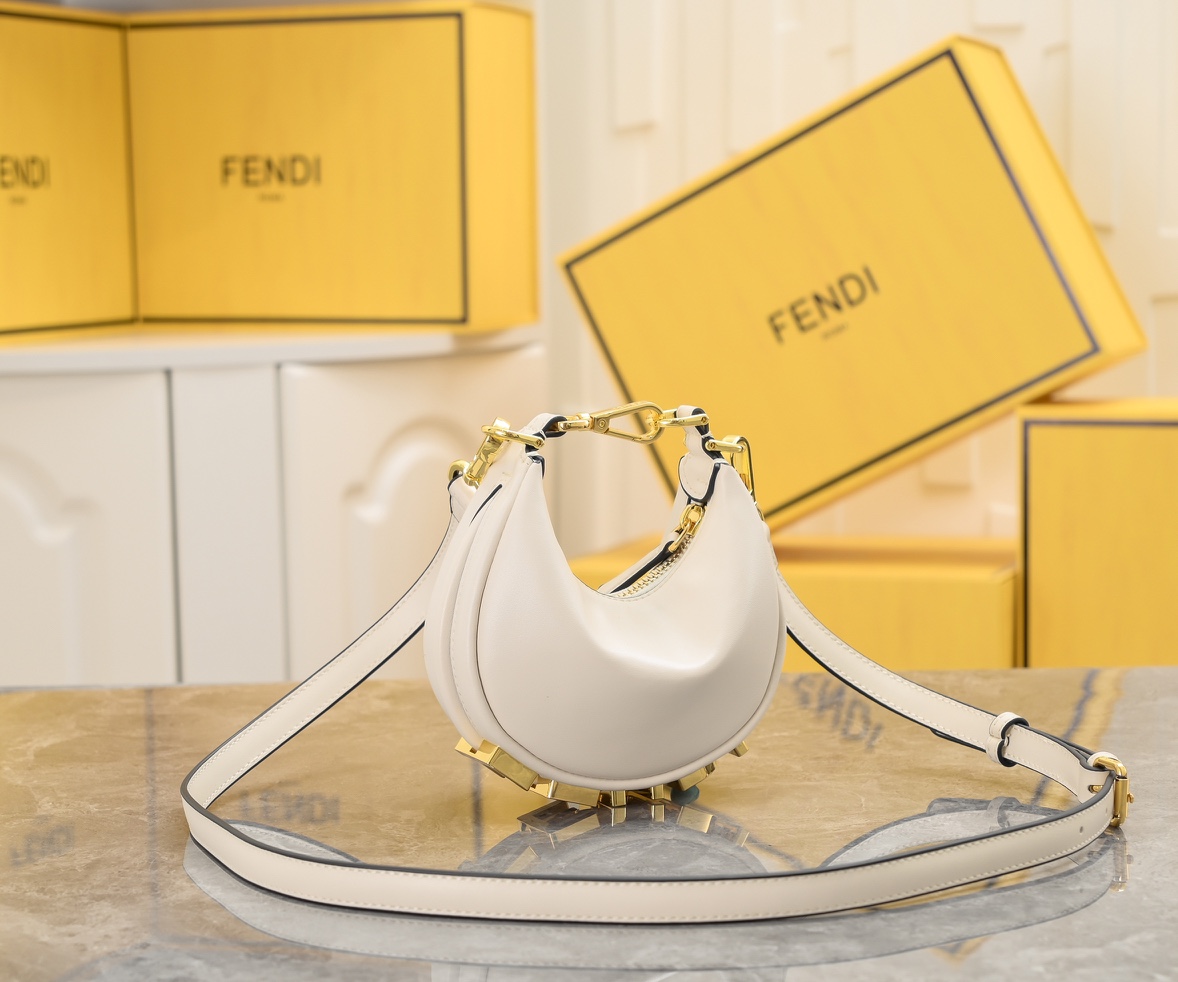 FENDI gray underarm mini bag 2186