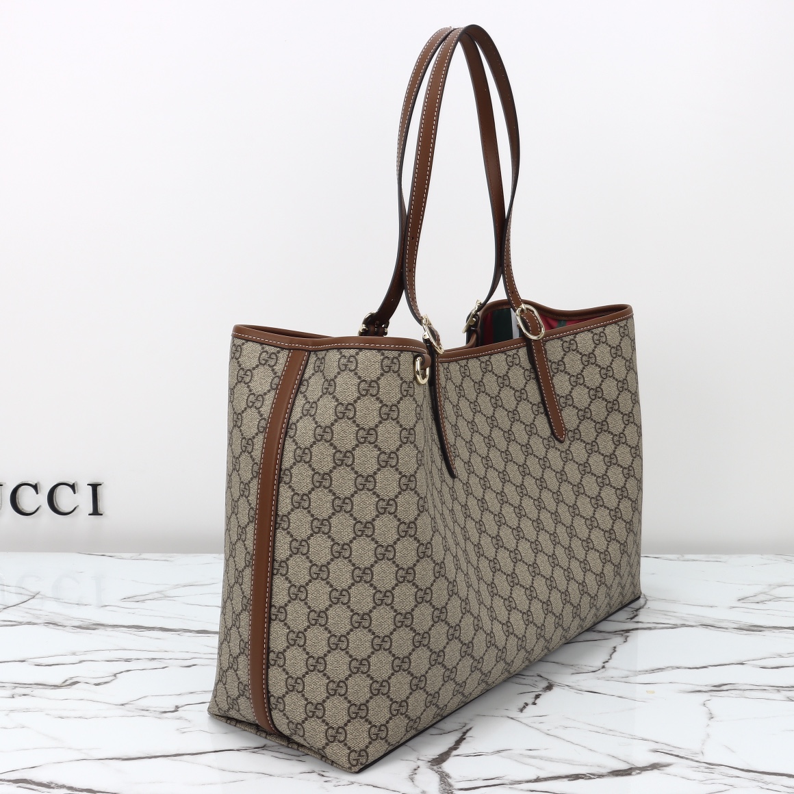 Gucci GG Emblem maxi tote bag ‎815212 FAD6L 9758