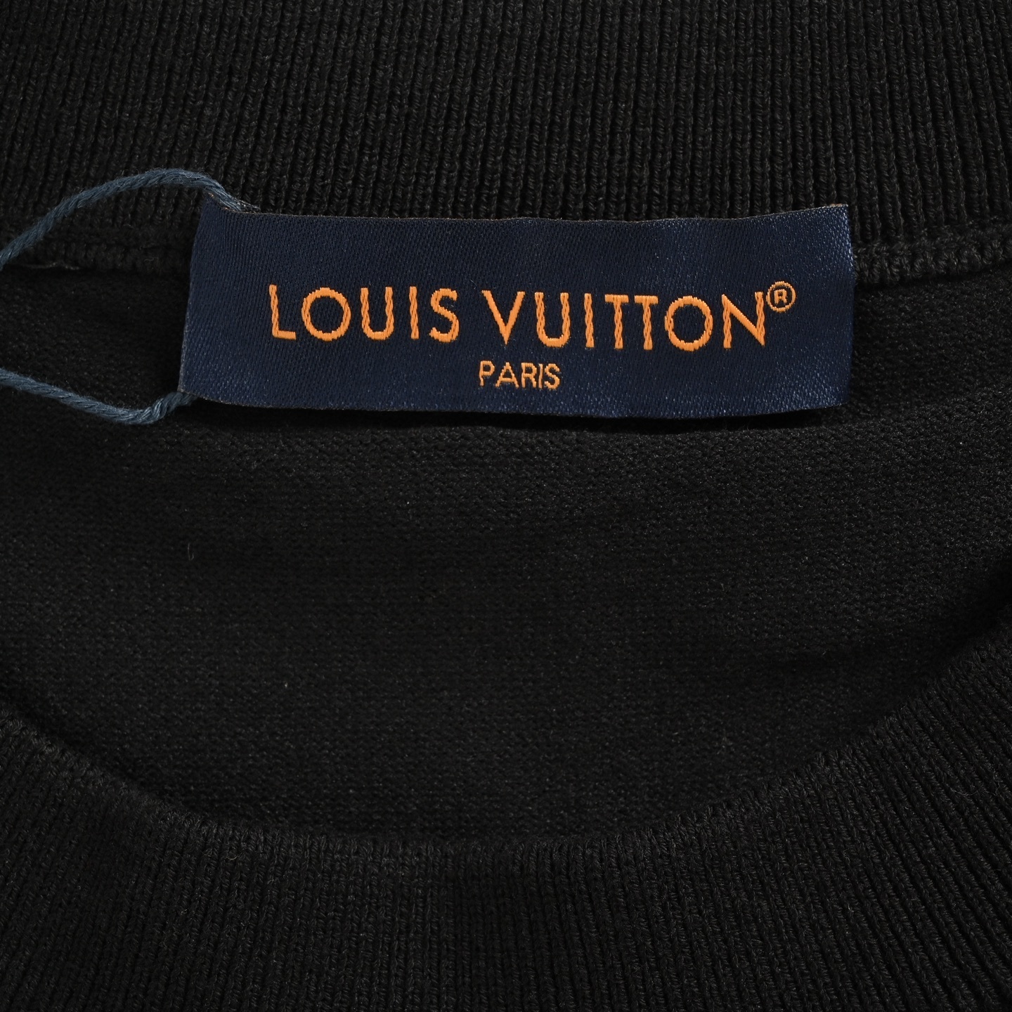 Louis Vuitton 25Fw knitted jacquard patchwork nylon inset short sleeves
