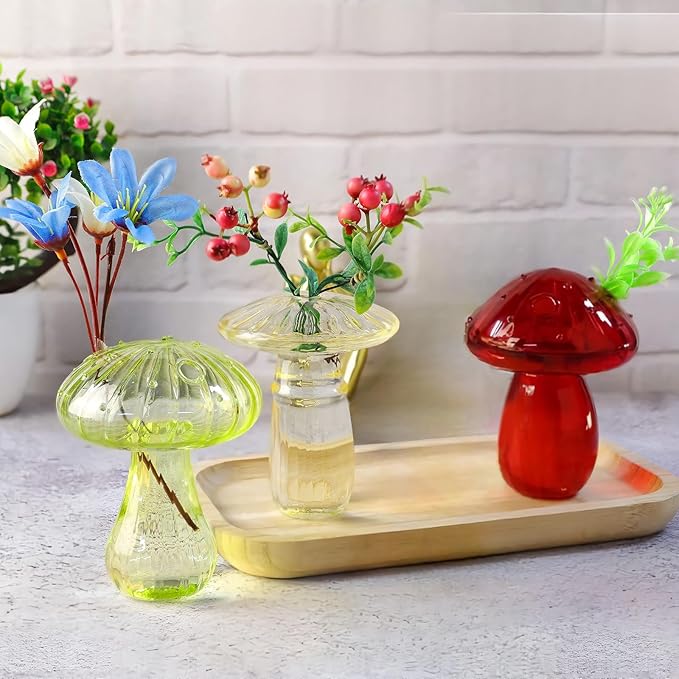 🍄🌺Colorful Mushroom Breeding Vase