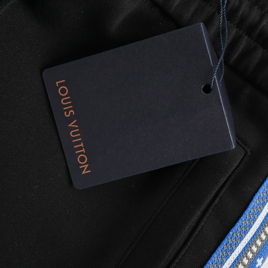 Louis Vuitton 23Fw Fair Isle Blue Web Stripe Trousers