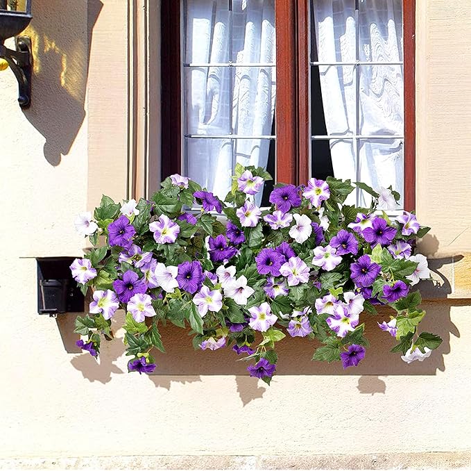 🌺🌺Realistic zero maintenance artificial UV resistant outdoor flowers