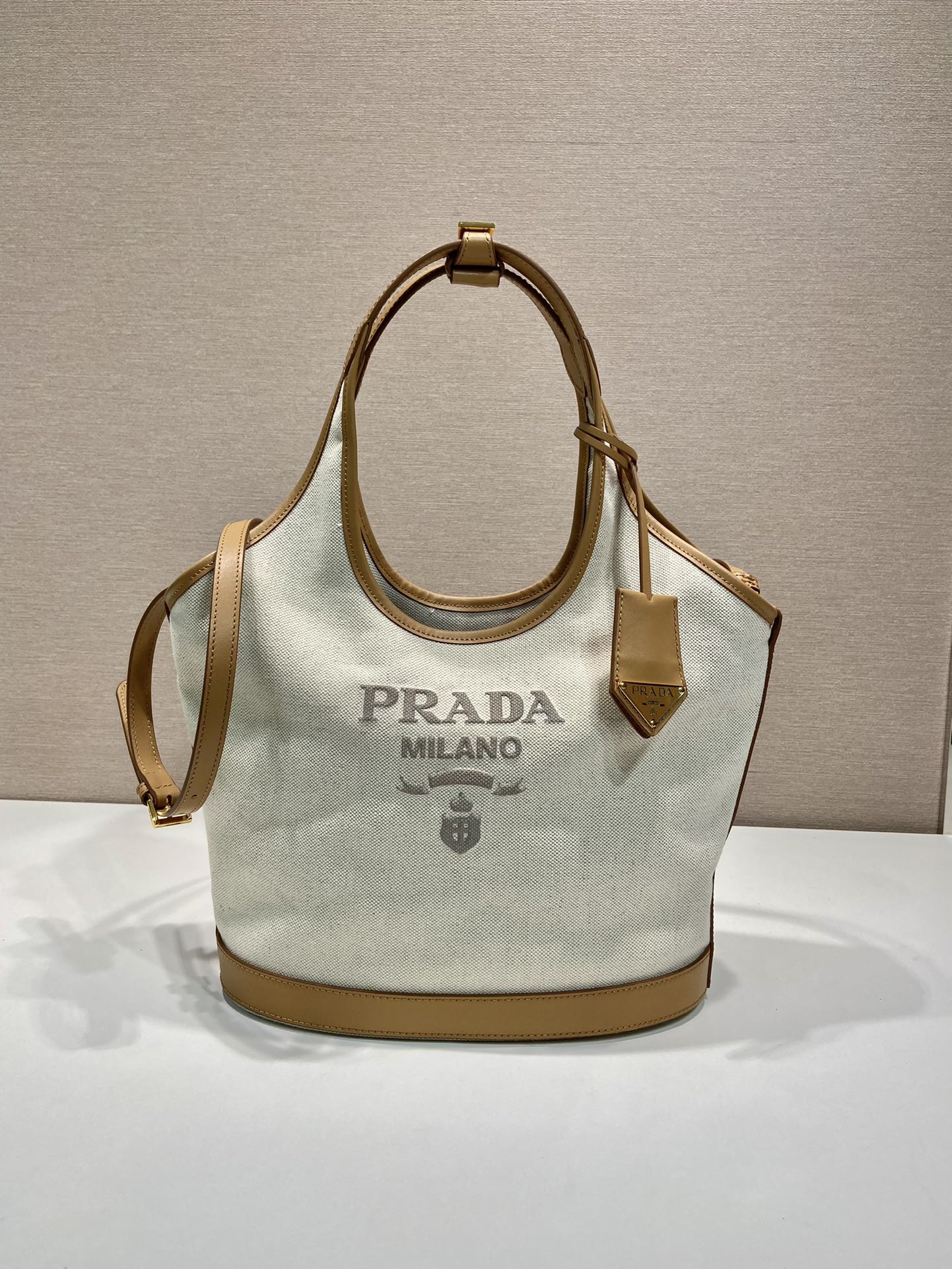 Prada Canvas Tote Bag Medium 1BG471