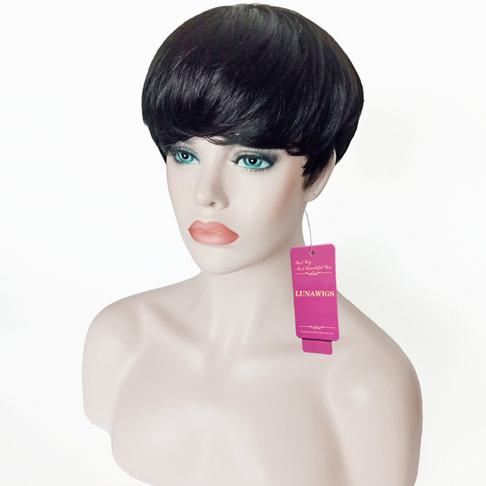 Luna Wigs Short Style Pixie Cut Synthetic Hair Wigs