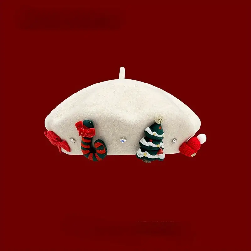 🎅🎅Cute Christmas Element Beret