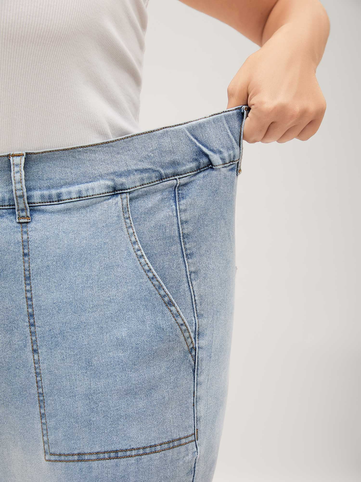 Stretchy Waist Boyfriend Jeans