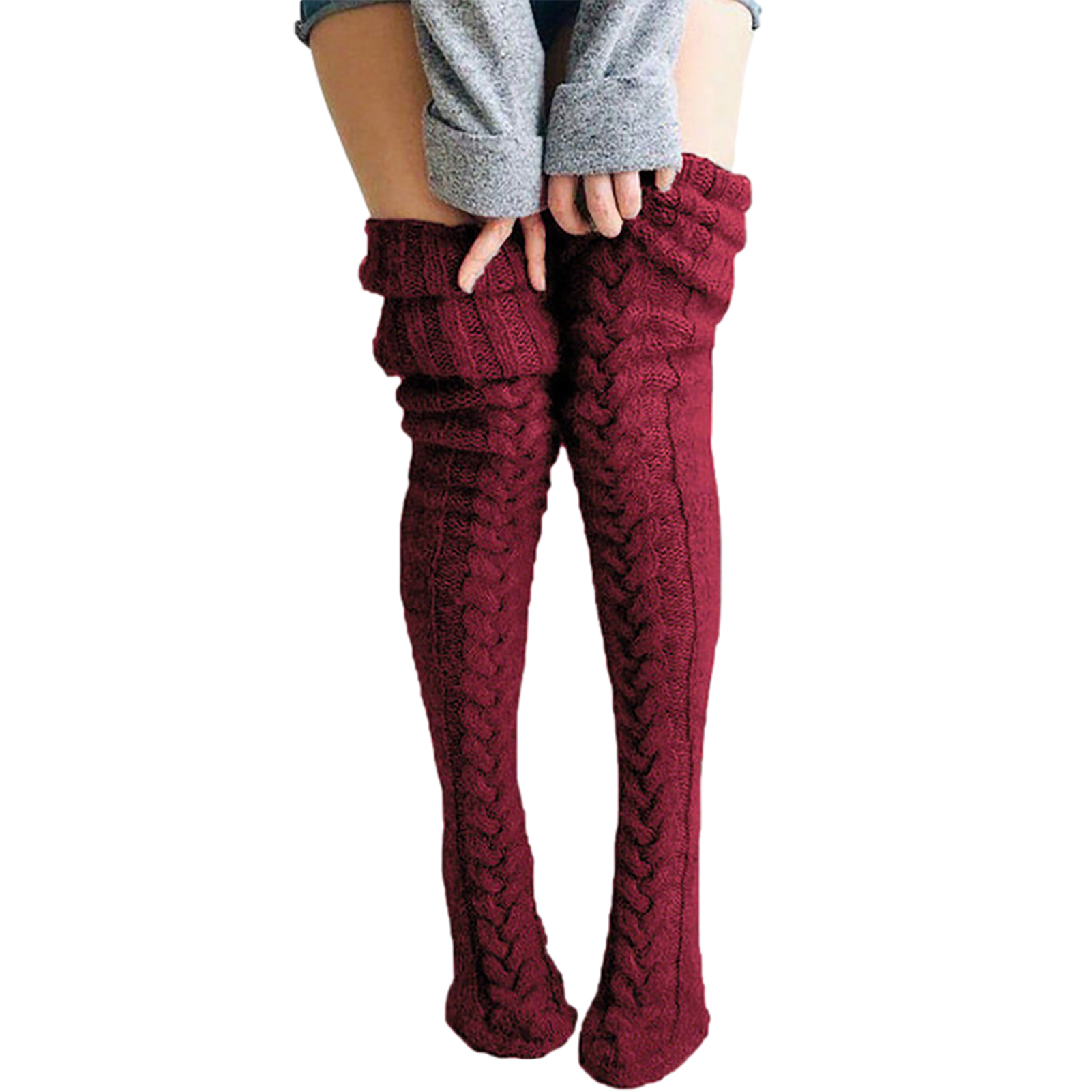 (🔥Early Christmas Sale- SAVE 48% OFF) Thick Slim Warm Knitted Stockings[free size] -BUY 3 GET 10% OFF & FREE SHIPPING