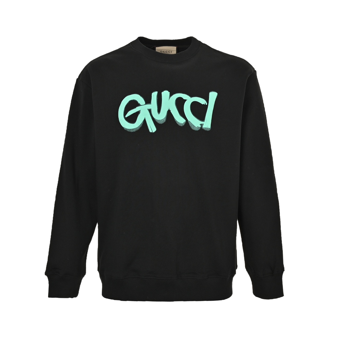 Gucci 24Fw graffiti lettering foam print crew neck sweatshirt