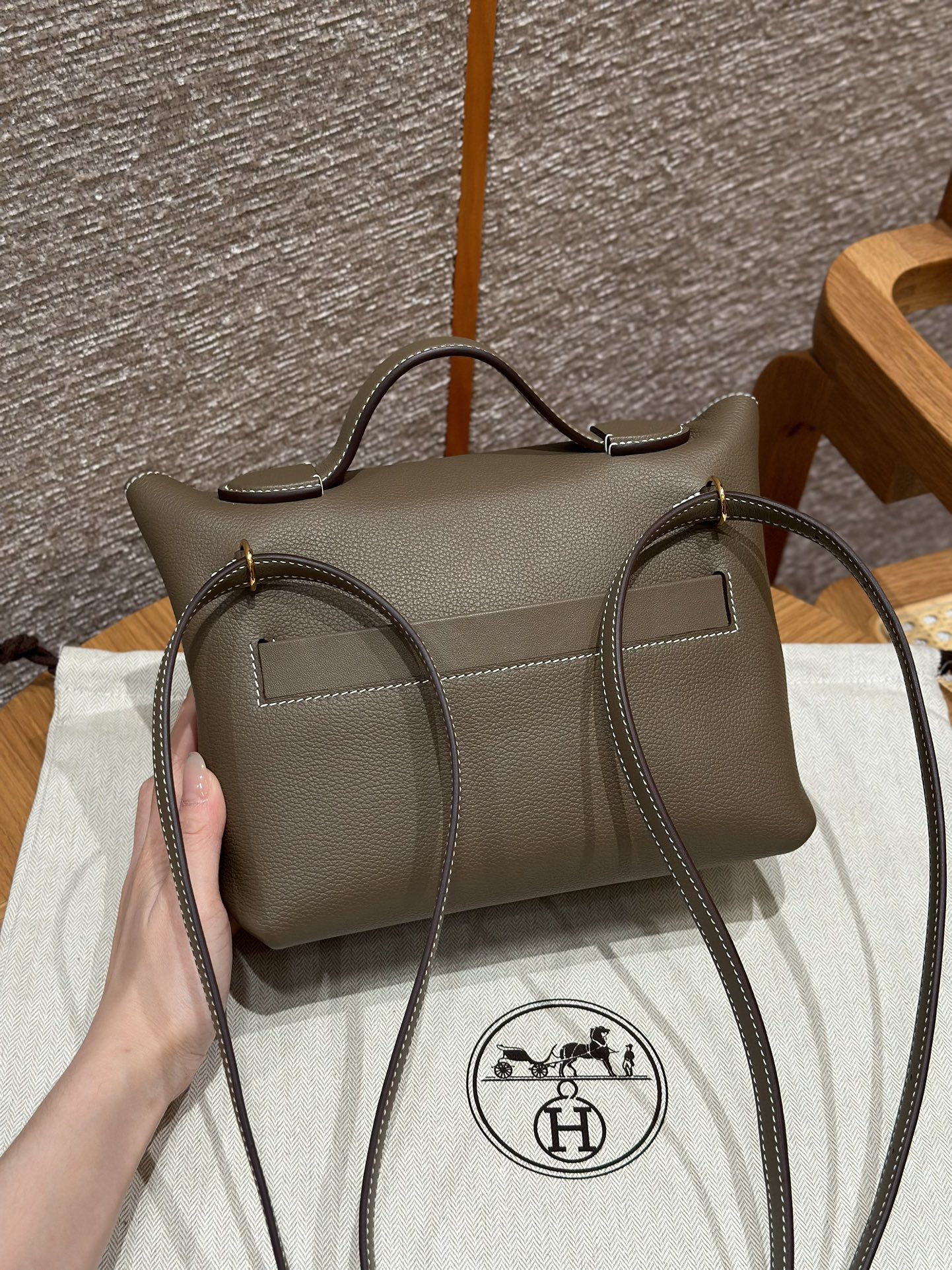 Hermes kelly24 ck18Etoupe handbag (handmade custom)