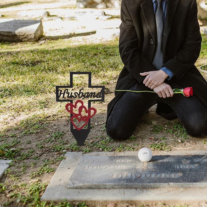 ✝️🙏Metal Cemetery Memorial Stake🔥Buy 2+ Get 10% OFF & FREE SHIPPING