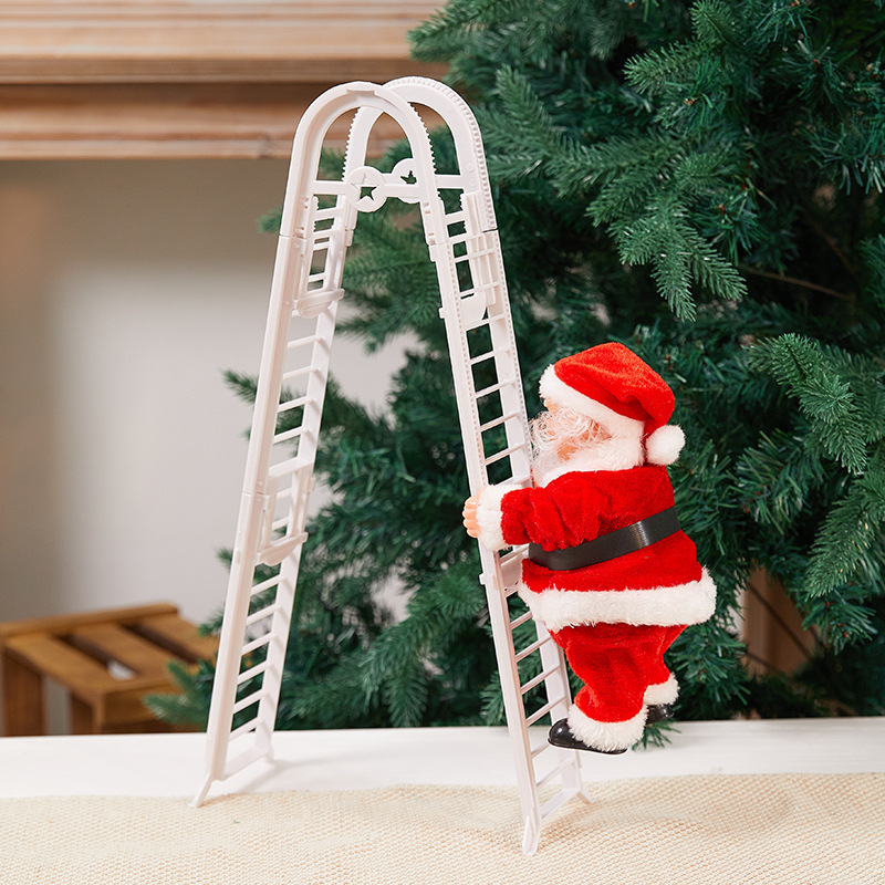 🔥Electric Climbing Santa Musical Toy - (Santa is coming to town - 🎁🌲are you ready for the magic?)