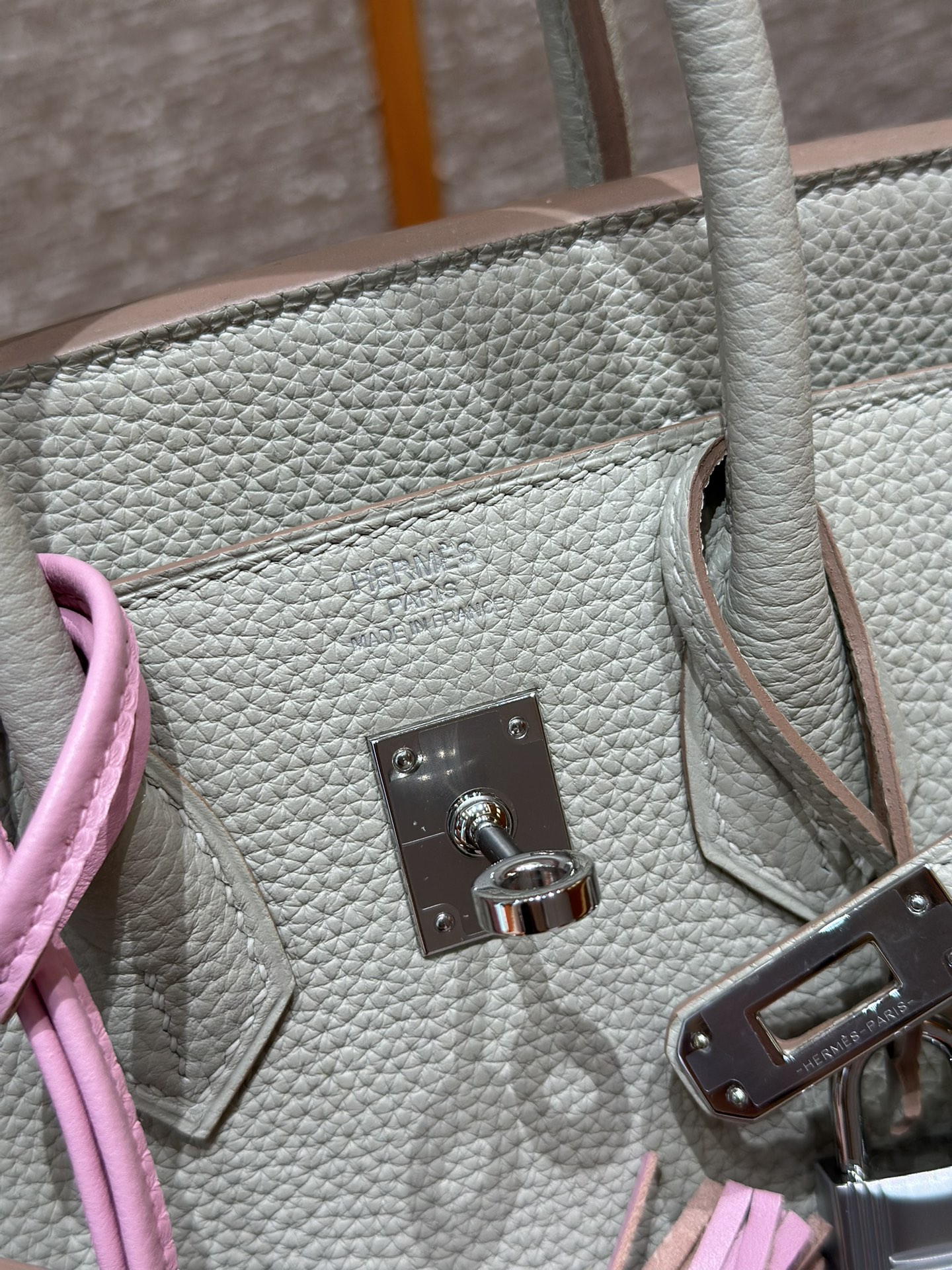 Hermes Birkin 8L Beton Handbag (Handmade to Order)