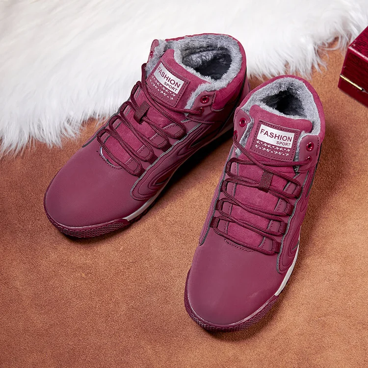 Couple's Non-Slip Plush Sneakers