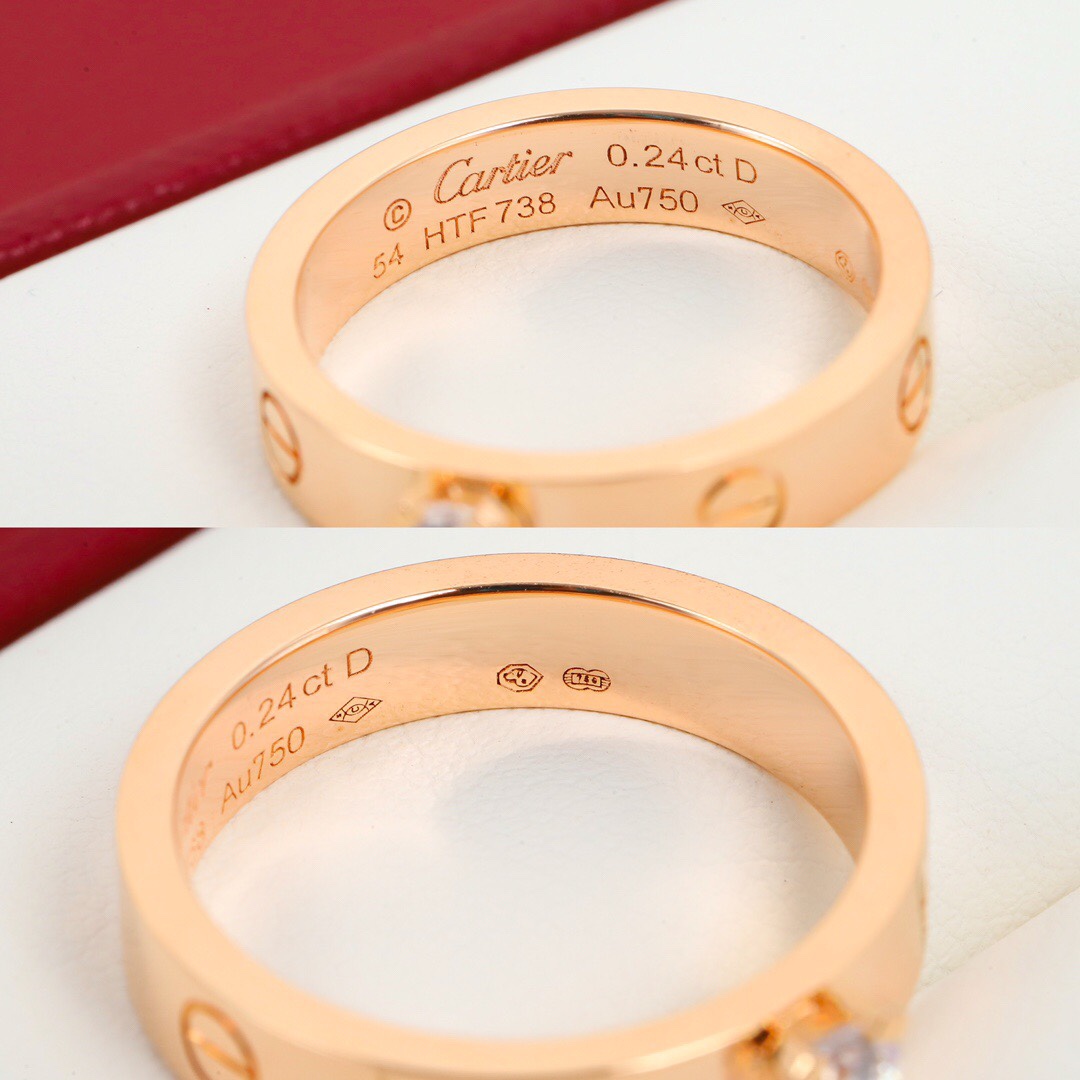 Cartier classic love screw ring