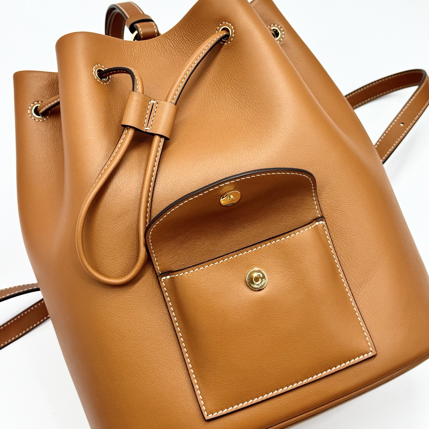 Loro Piana Extra Drawstring Backpack FAP4322