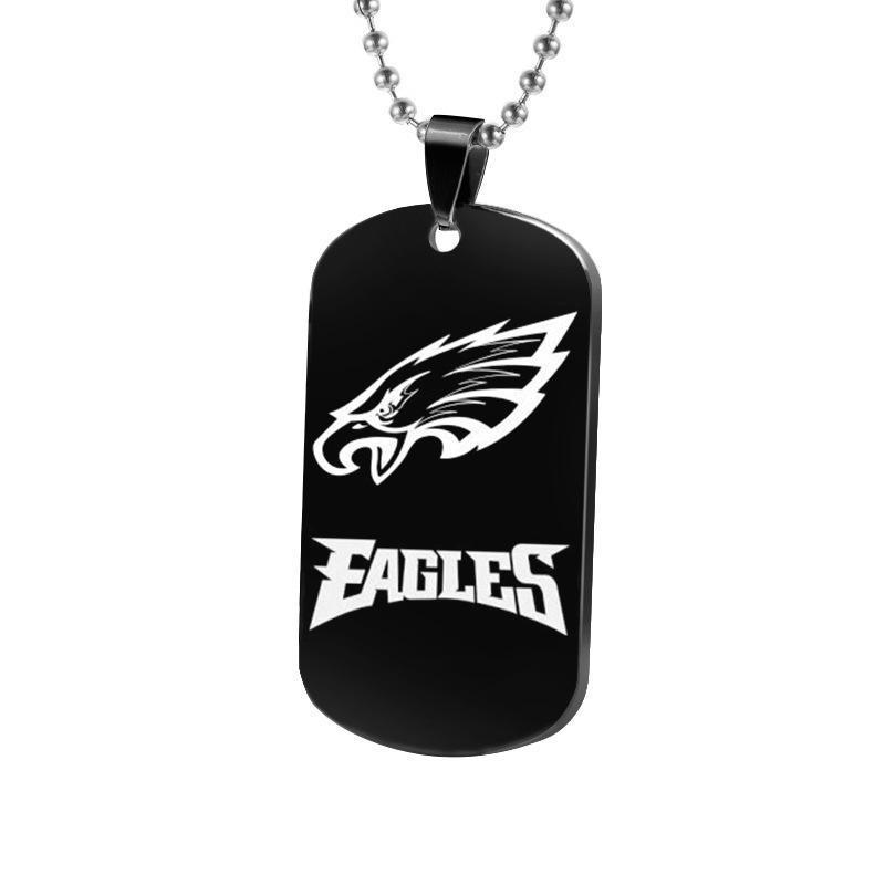 PHILADELPHIA EAGLES TITANIUM STEEL DOG TAG