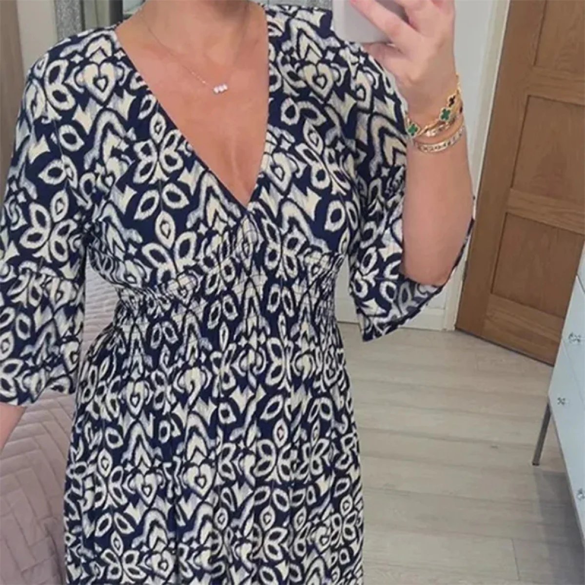 🔥BUY 2 FREE SHIPPING🔥V-neck floral dress