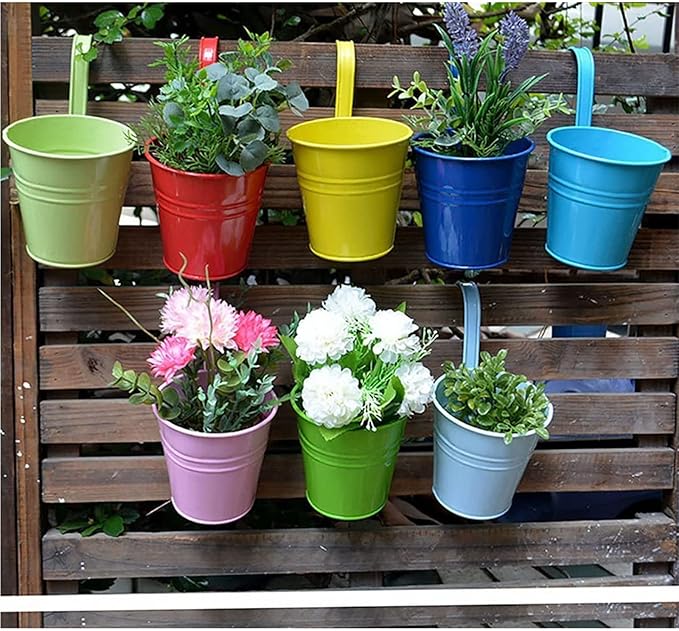 🎍🎍Metal Bucket Hanging Flower Pot(🌺Flash Sale - 50% Off)