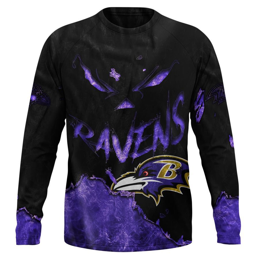 BALTIMORE RAVENS 3D HOODIE HALLOWEEN001