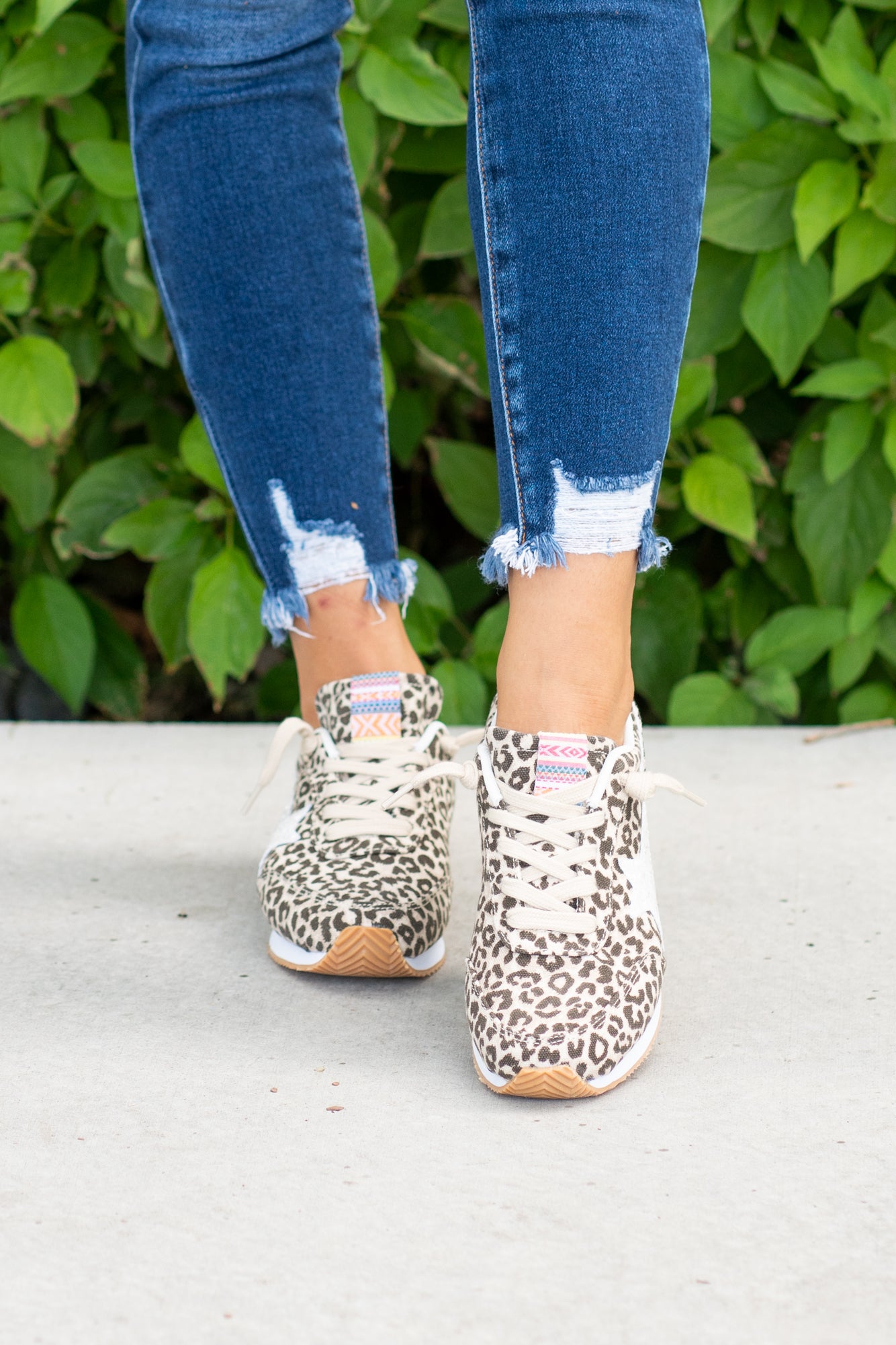 Vintage 2 Star Sneakers Cream Leopard