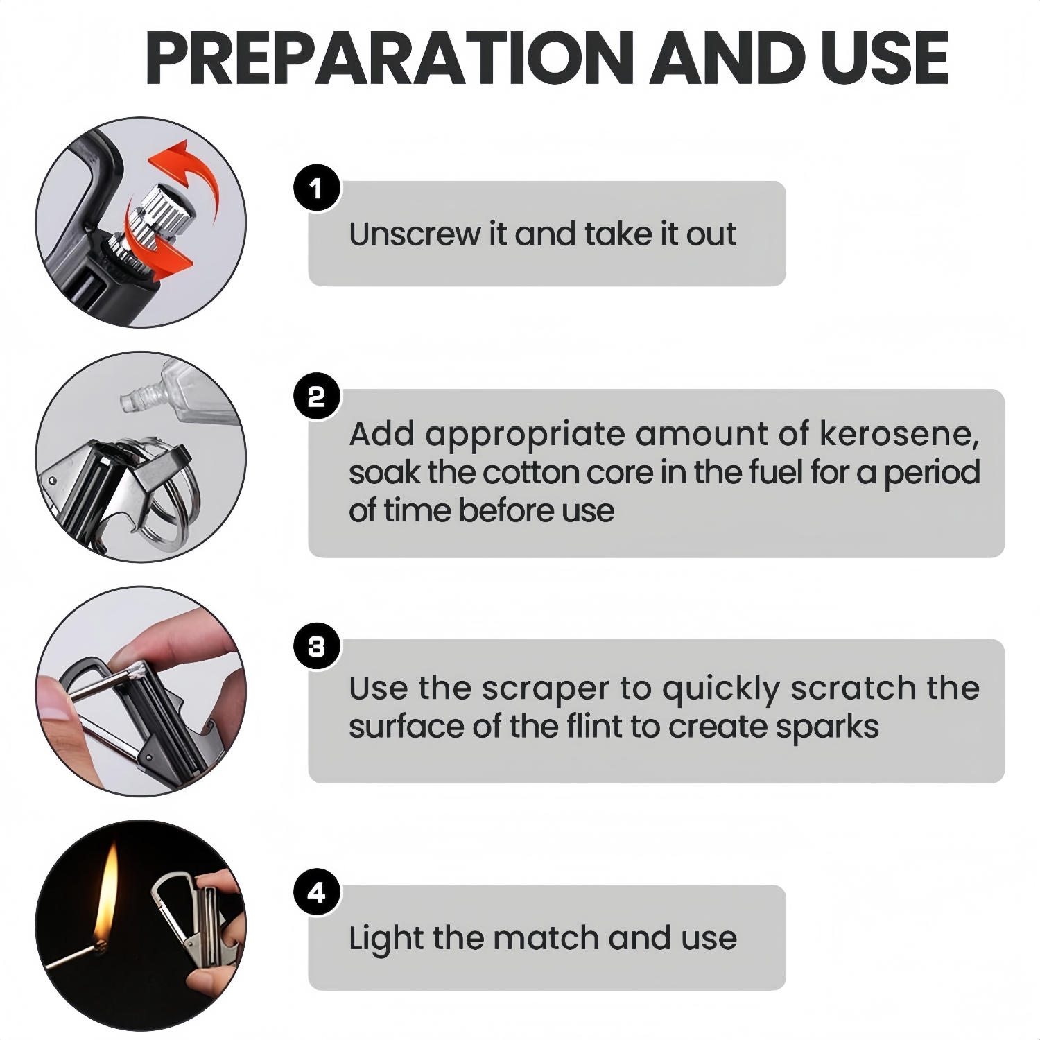 💥ON SALE💥- Permanent Match Infinity Lighter with Multitool Keychain Bottle Opener