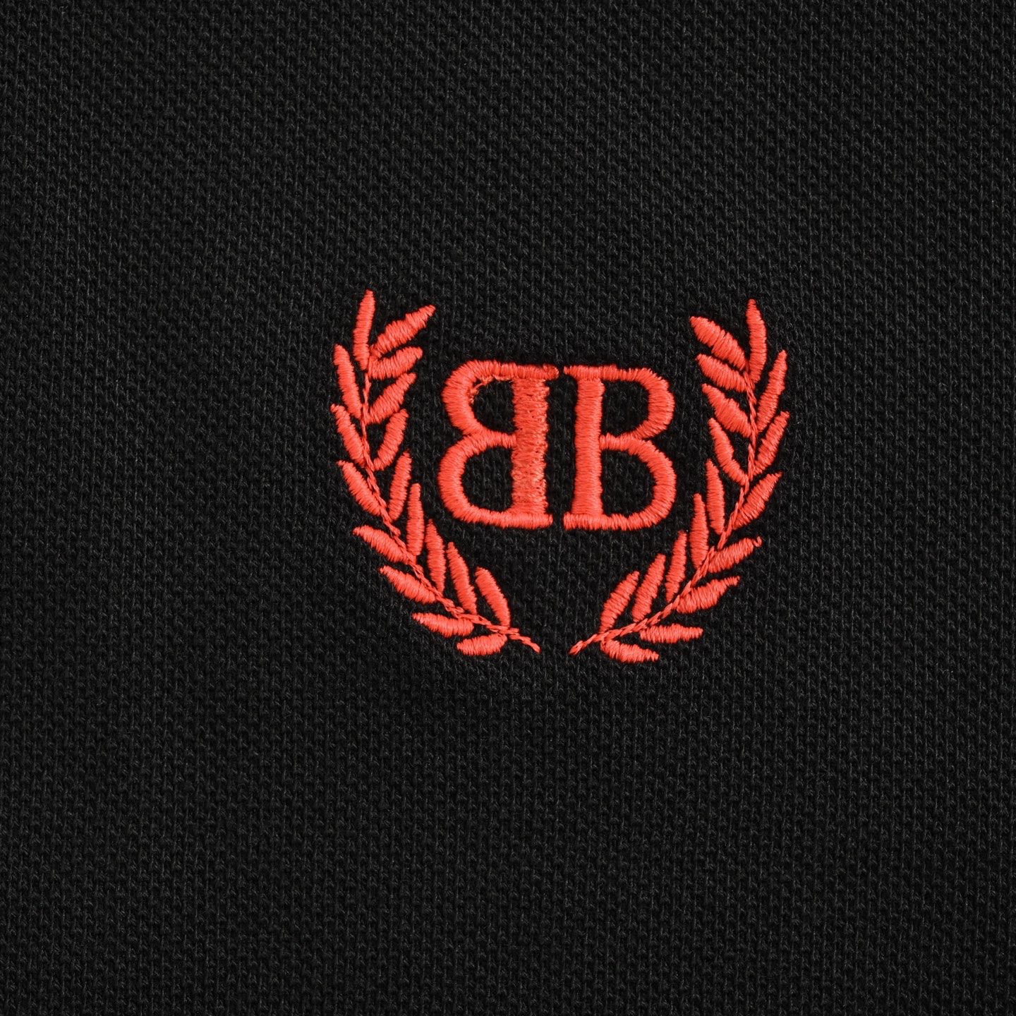 Balenciaga 25ss wheat ear red label embroidered Polo short sleeve
