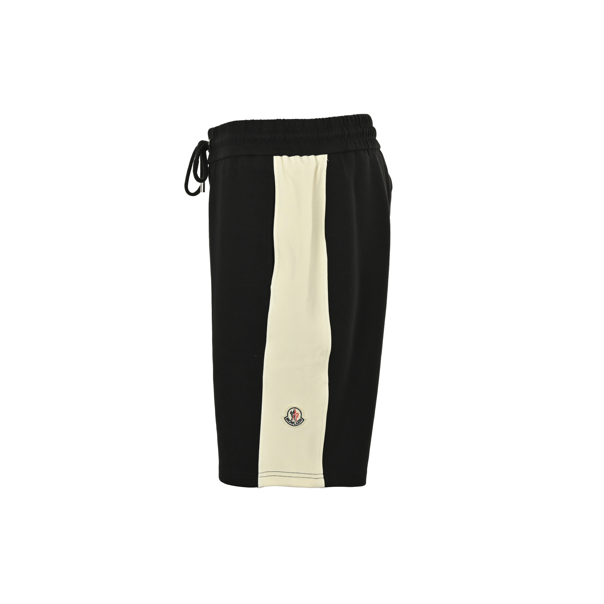 Moncler 25ss contrast color stitching small logo embroidered shorts