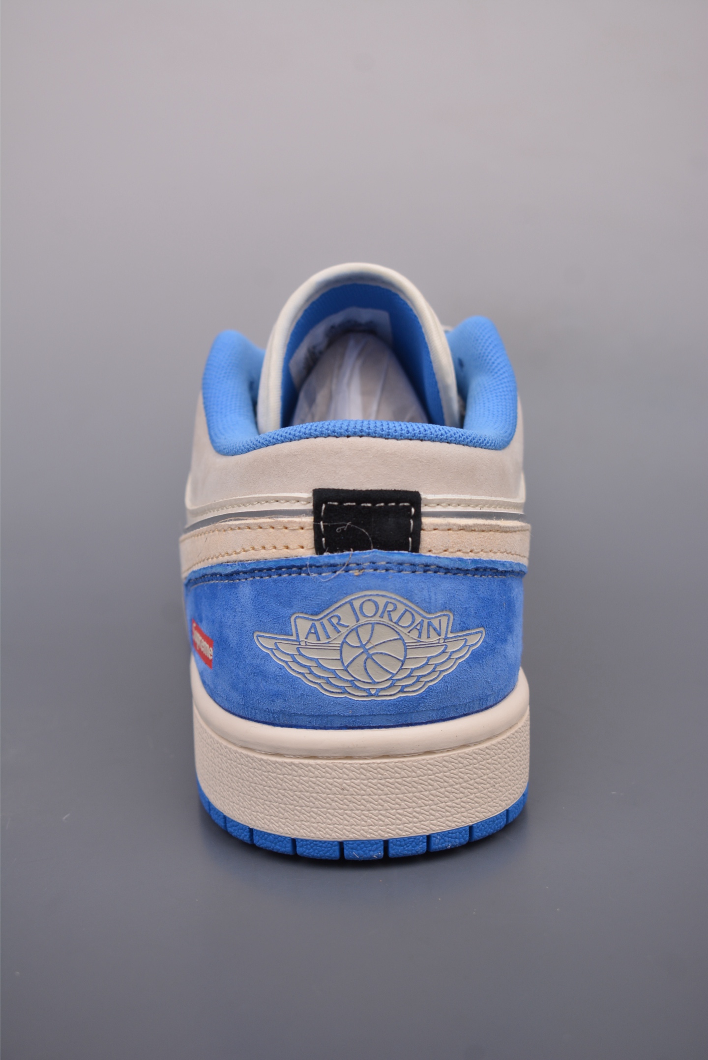 Supreme x Nike By You Air Jordan 1 Low OG Black White Blue XX3318-501