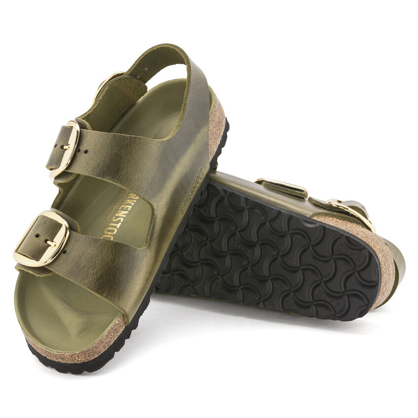 Milano Big Buckle Oiled Leather B-51441