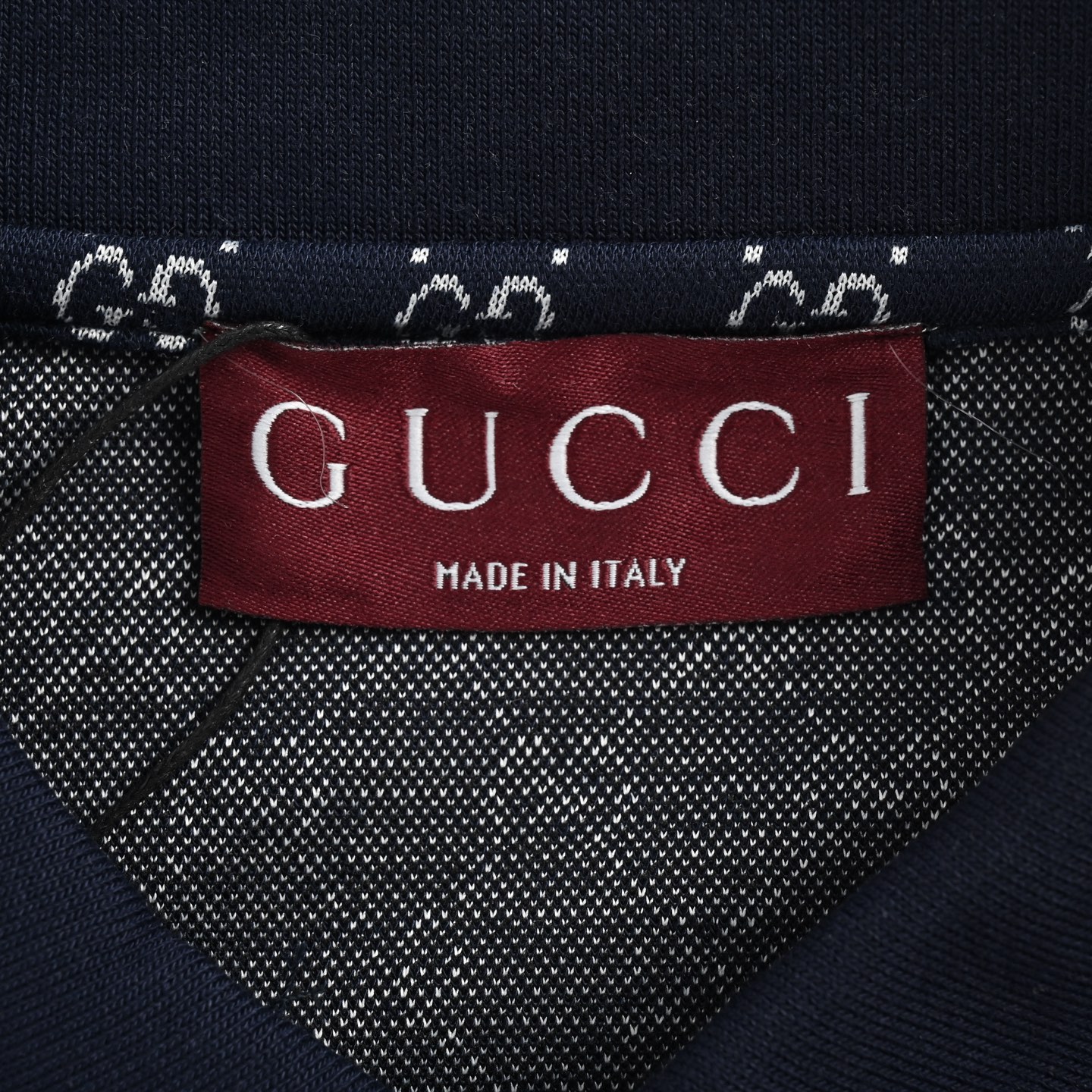 Gucci 25ss full print jacquard Polo short sleeve
