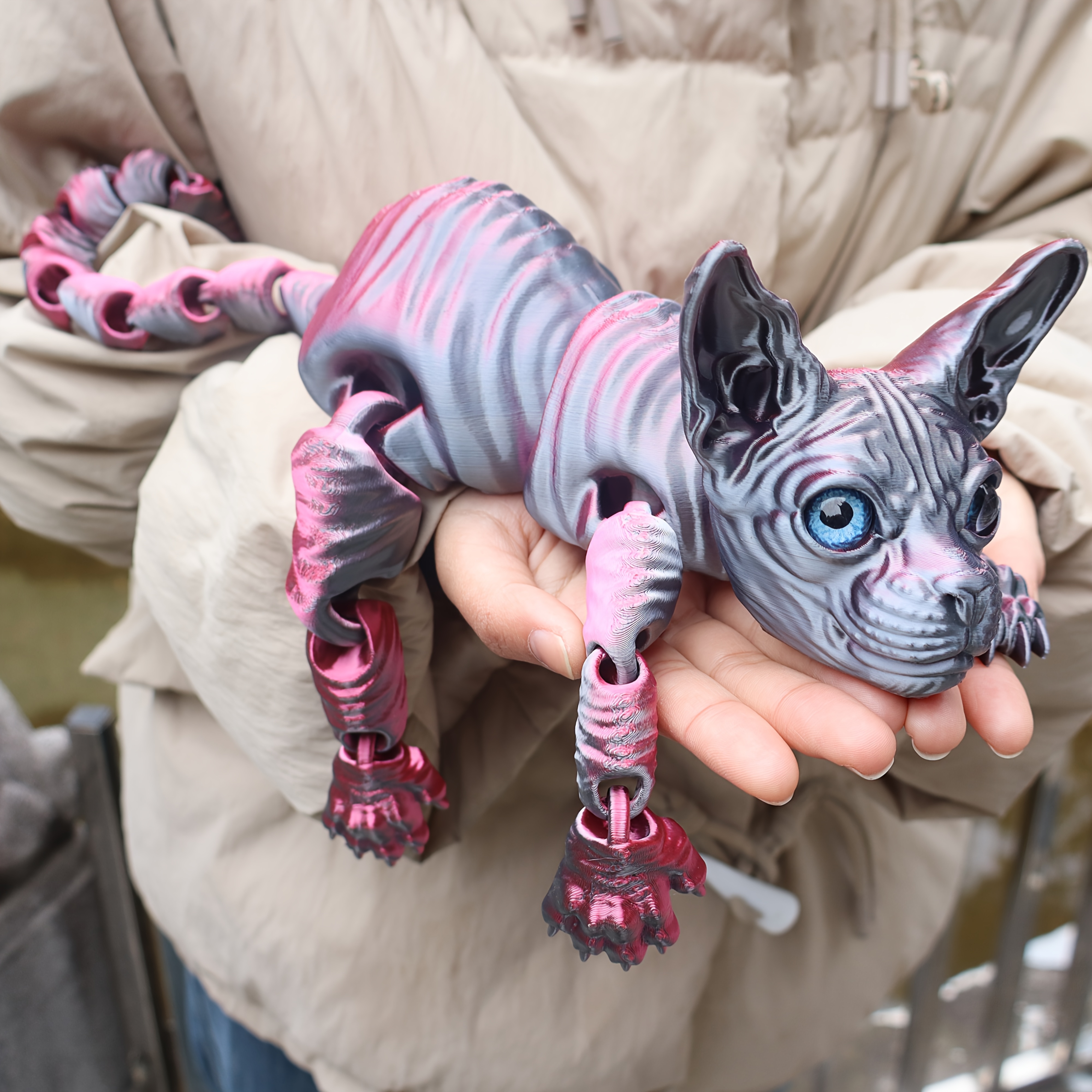 🔥Last Day 50% OFF🔥50cm/19.69 inch 3D Printed Cat Fidget Toys