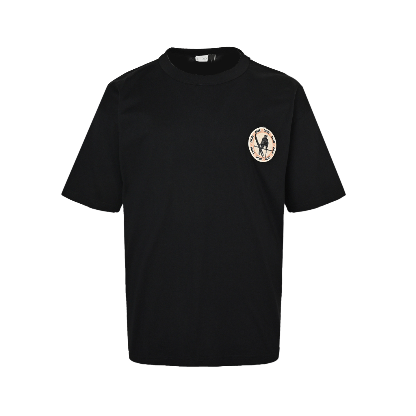 Dior patch logo embroidered short sleeves