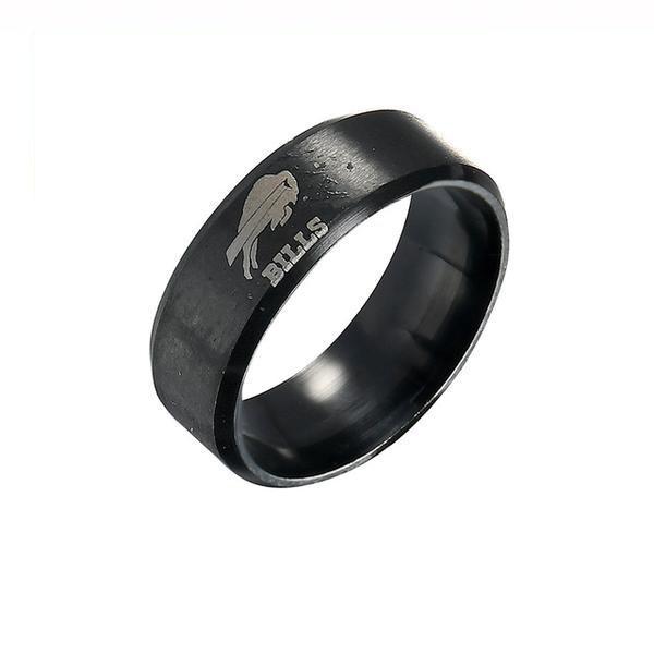 LIMITED EDITION BUFFALO BILLS TITANIUM STEEL RING