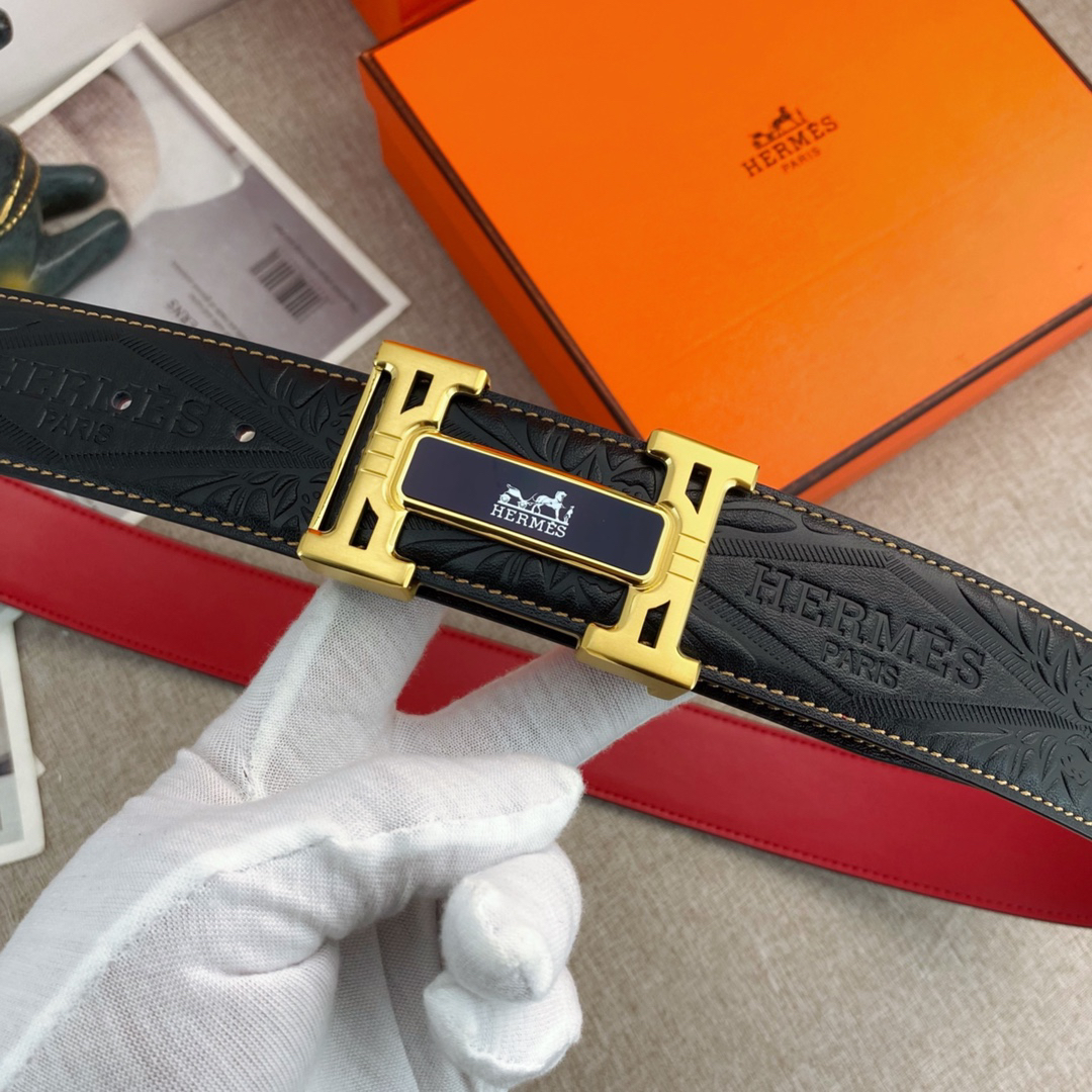 Hermès Special Leather Belt Series Width 3.8CM
