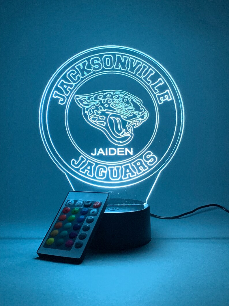 JACKSONVILLE JAGUARS 3D LAMP PERSONALIZED