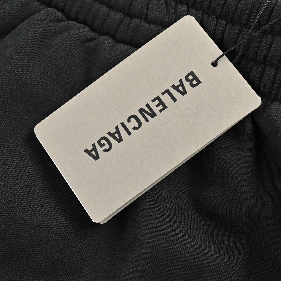 Balenciaga 23ss ink blurred letter shorts