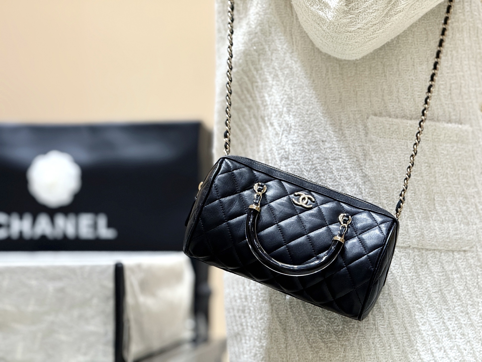 Chanel 25C Early Spring Collection mini Boston bag AP4411 00148