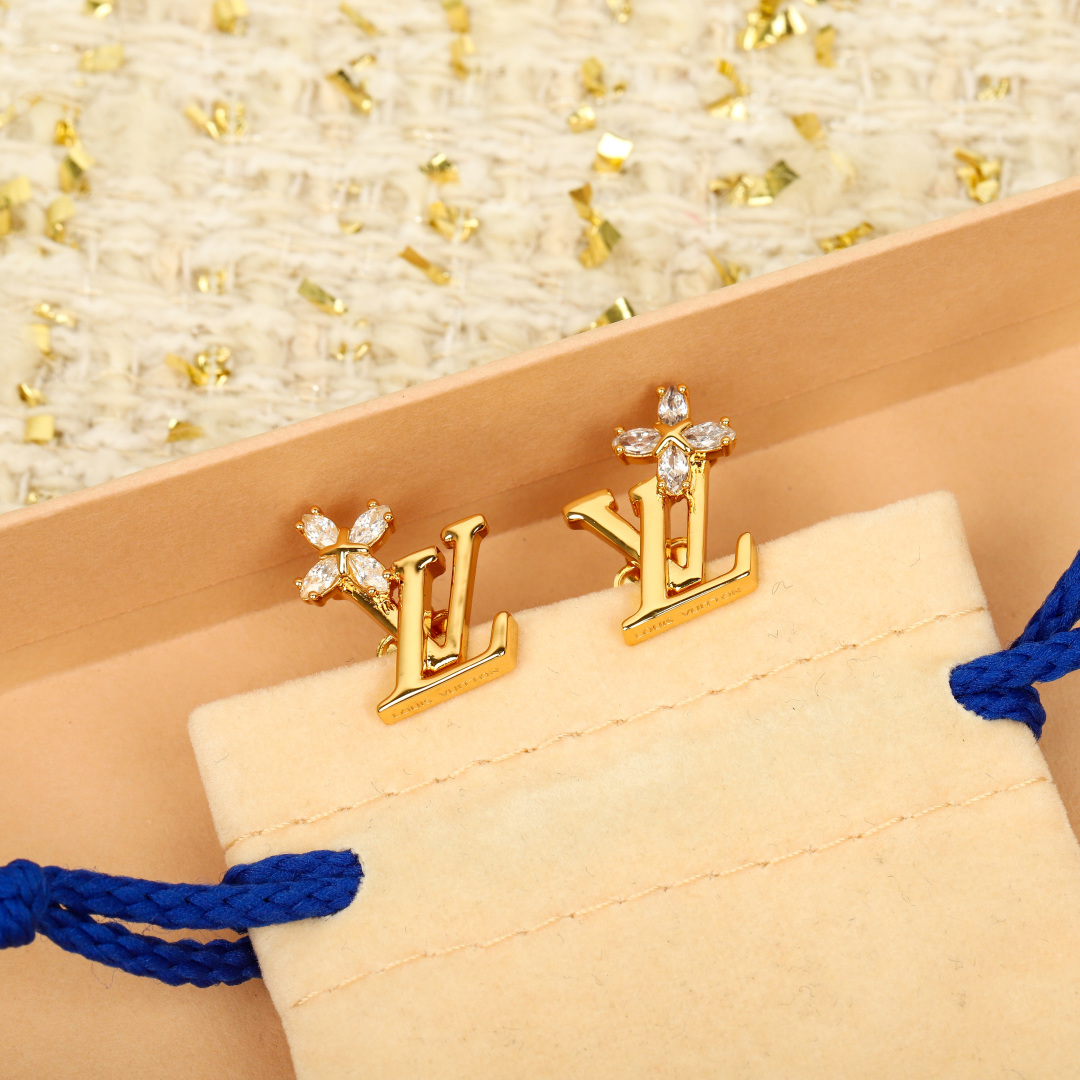 Louis Vuitton Floral Stud Earrings