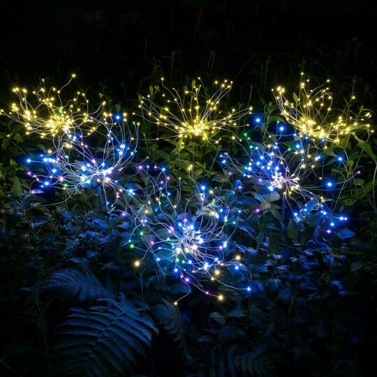 ( Last Day Promotions - 50% OFF)🔥Waterproof  Solar Garden Fireworks Lamp