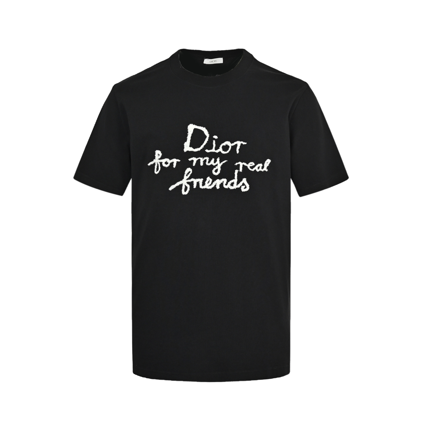 Dior 25ss towel embroidery letter short sleeve