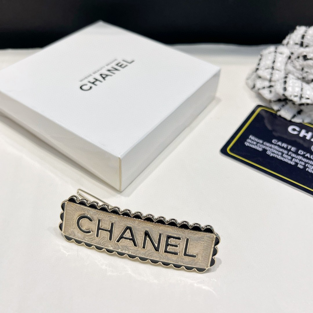 Chanel font hairpin