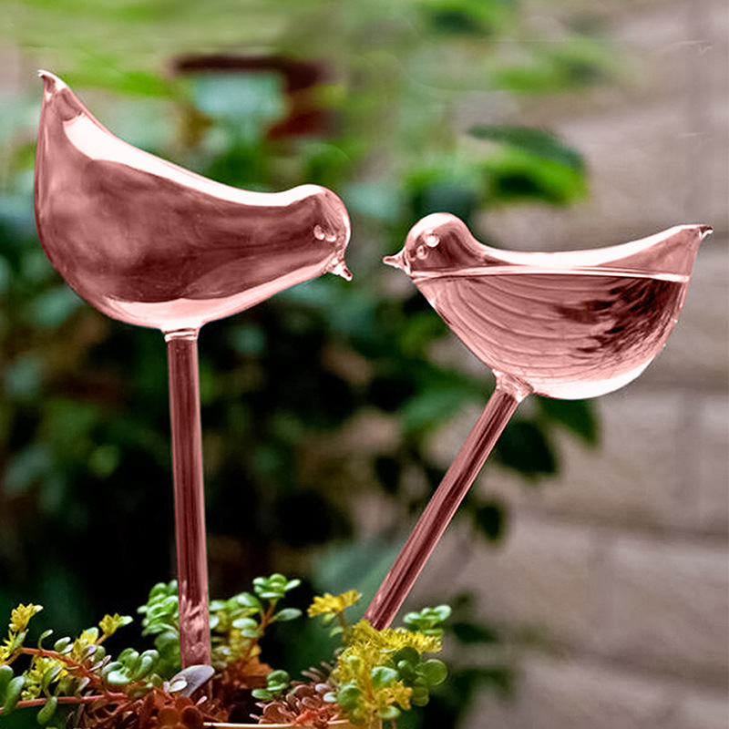 BUY 5 GET 3 FREE & FREE SHIPPING--Beautiful Bird Shaped Glass Self-Watering Globes - Automatic Plant Watering Device