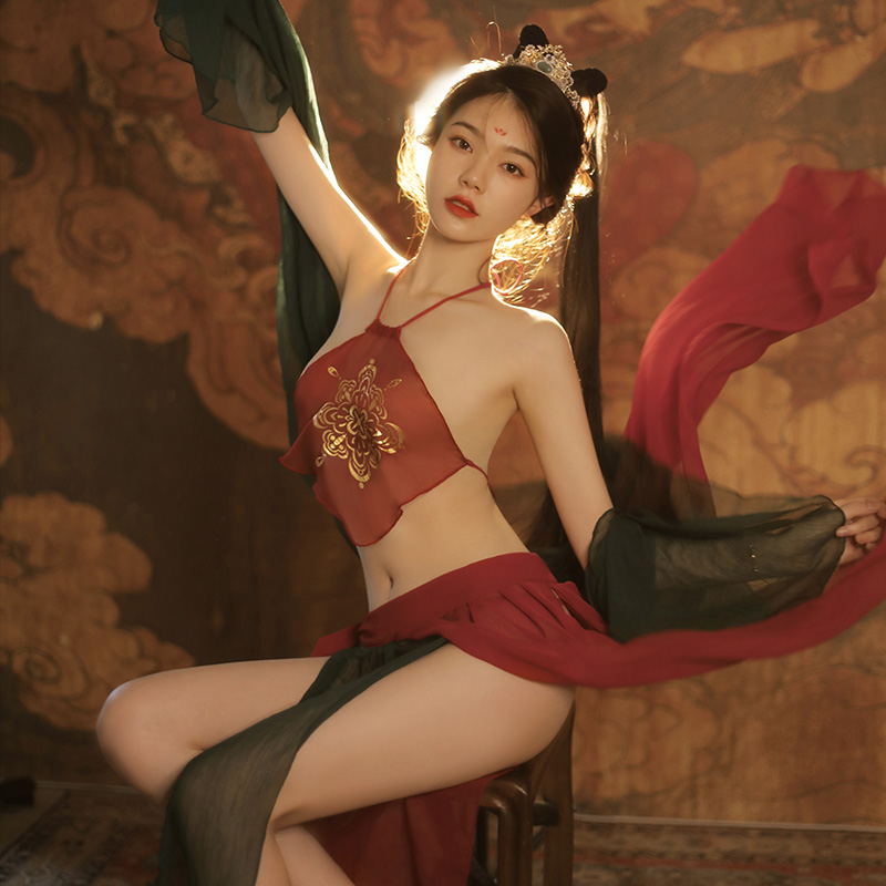 Han Costume Phoenix Flower Lingerie Dress Set