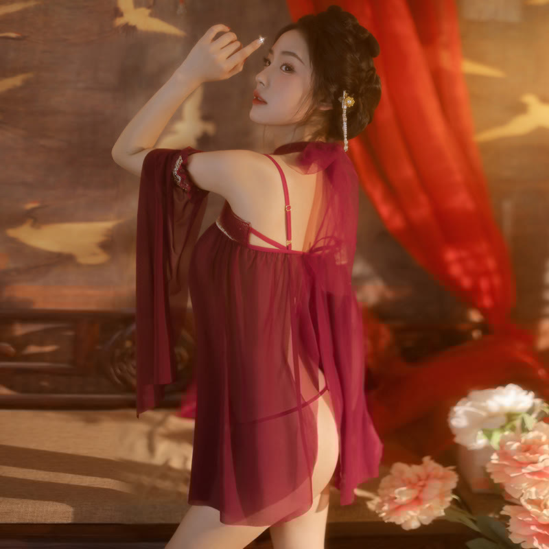Vintage Mesh See-through Lingerie Dress