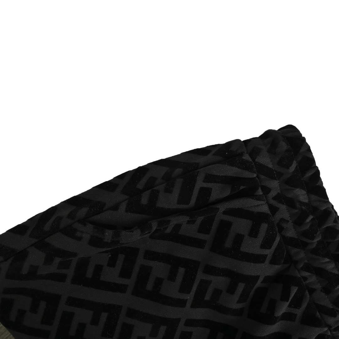 Fendi 24Fw FF flocked all-over print trousers