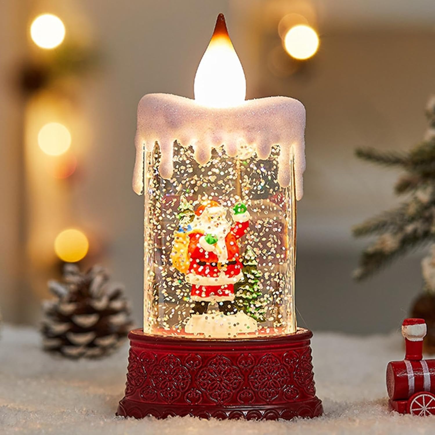 ✨Flash Sale✨Flame-Free Christmas Snowfall Candle