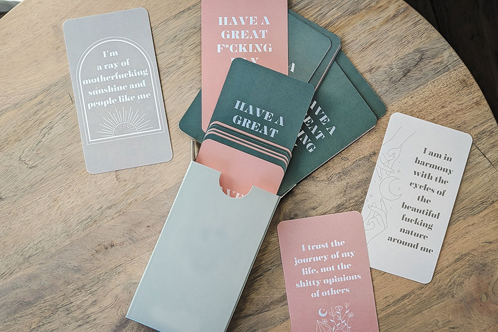 Mystic Sweary Affirmation Cards To Have a Great F*cking Day