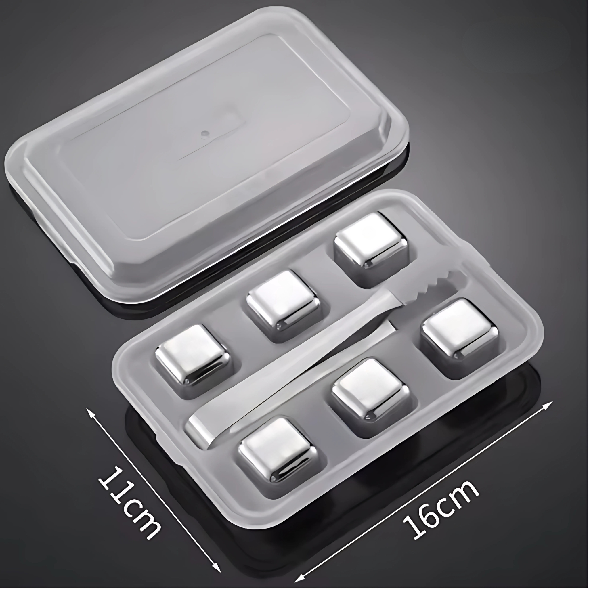 Stainless steel ice cube stones